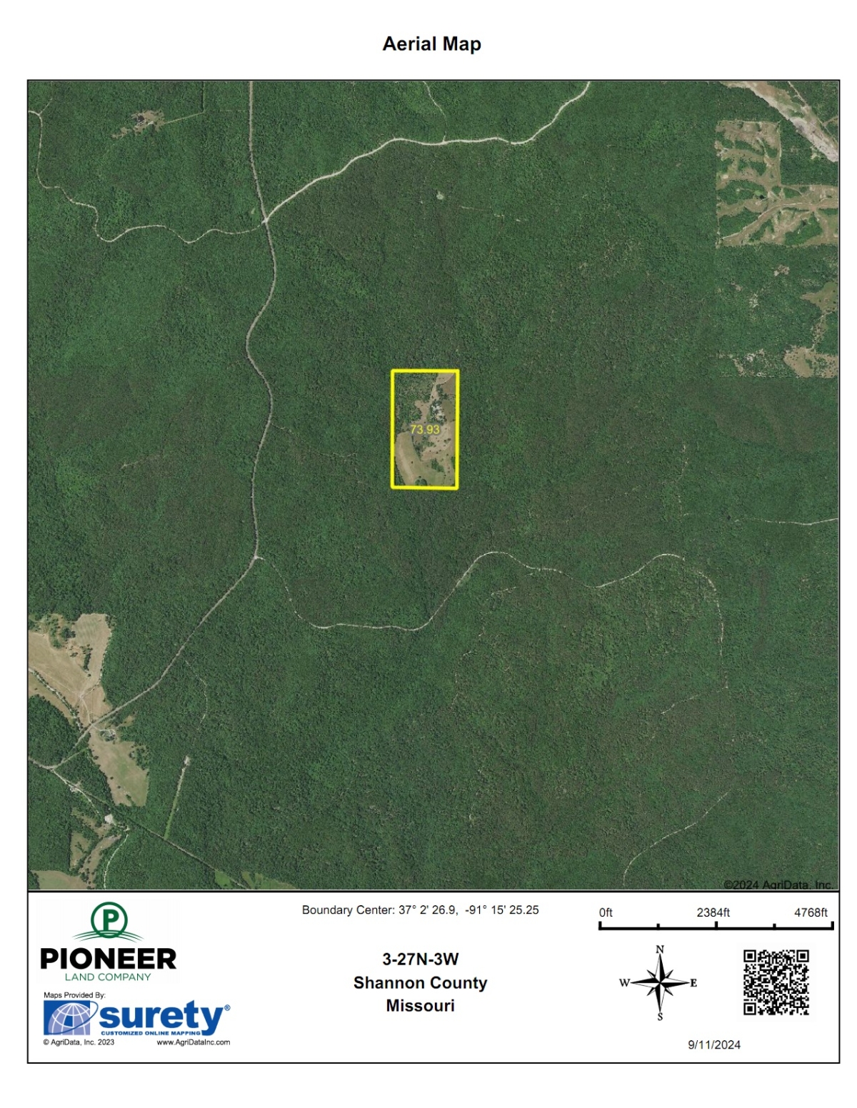 74 Acres Shannon County, Missouri